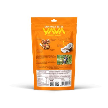 YAVABALI Granola bites Kókuszos Banános 125g